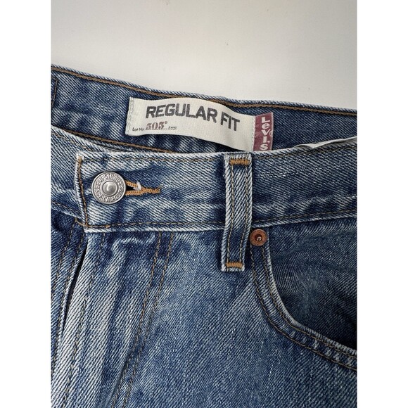 Vintage Levis 505 Jeans Mens 30x30 Made USA Regular Fit Straight Leg 90s Denim - Picture 13 of 14